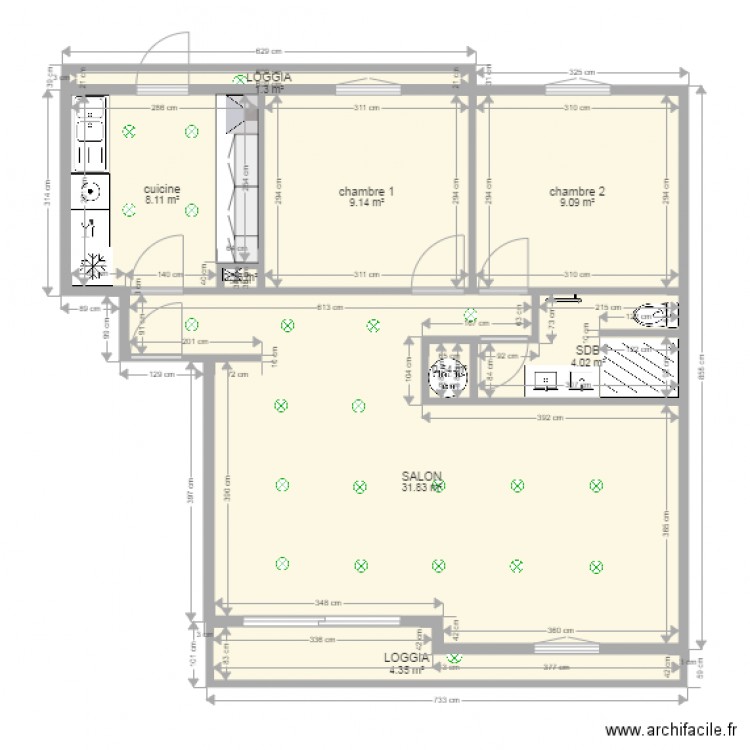 PLAN APPARTEMENT PONT DE L ARC. Plan de 0 pièce et 0 m2