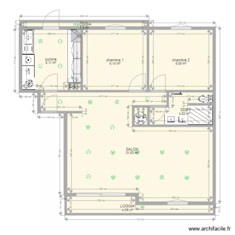 PLAN APPARTEMENT PONT DE L ARC. Plan de PLAN APPARTEMENT PONT DE L ARC. Plan de