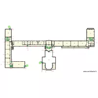 Plan 1er &eacute;tage V2 avec salles et s&eacute;curit&eacute; BAES