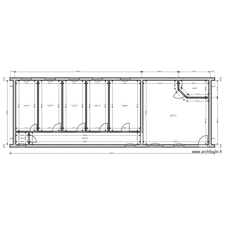 OSTER. Plan de 9 pièces et 116 m2