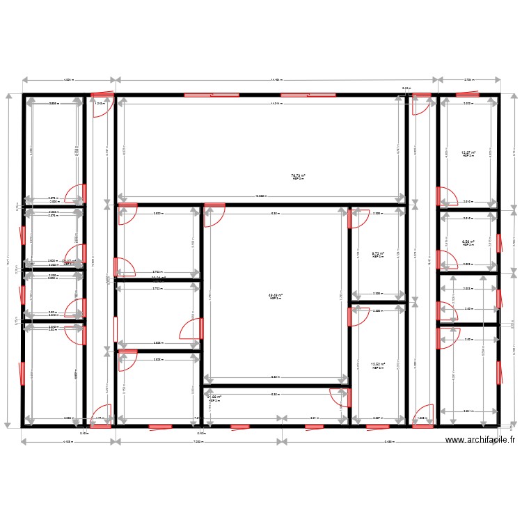 PLAN RDC NIAGUE. Plan de 0 pièce et 0 m2