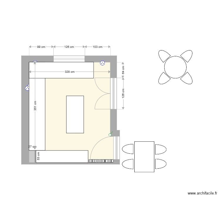 Cuisine. Plan de 0 pièce et 0 m2