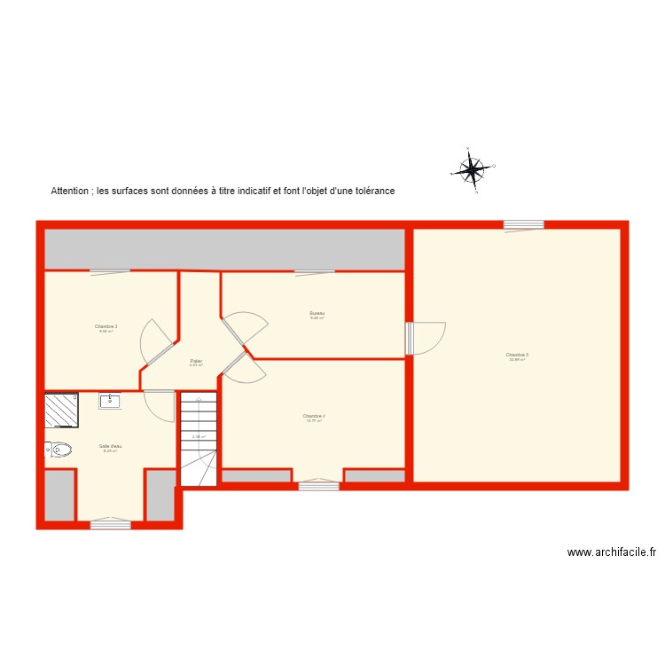 BI 2977 étage non côté. Plan de 0 pièce et 0 m2