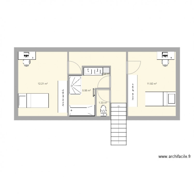 etage Alex. Plan de 0 pièce et 0 m2