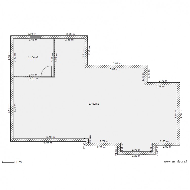 305D1enveloppe. Plan de 0 pièce et 0 m2