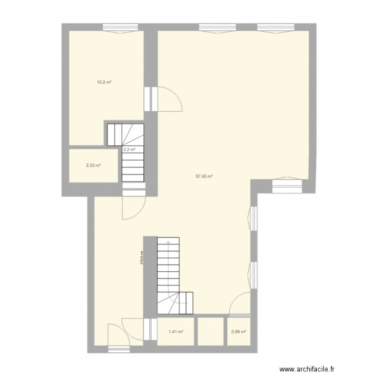 Honved utca 40 2 amenagement. Plan de 0 pièce et 0 m2