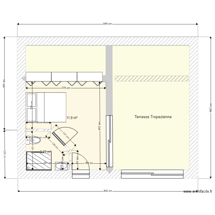 combles ouest 2. Plan de 0 pièce et 0 m2