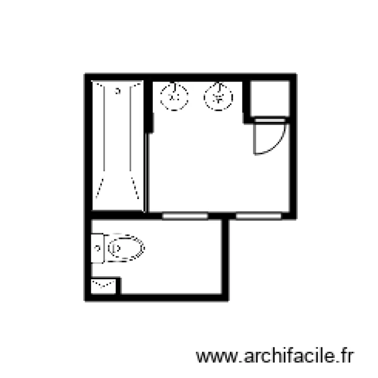 lavabo bianca. Plan de 