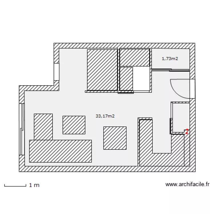 studio nice 1. Plan de 