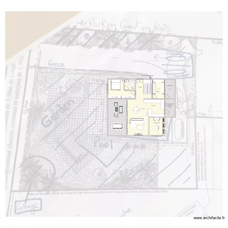 Plan Moune Grand Gaube. Plan de 