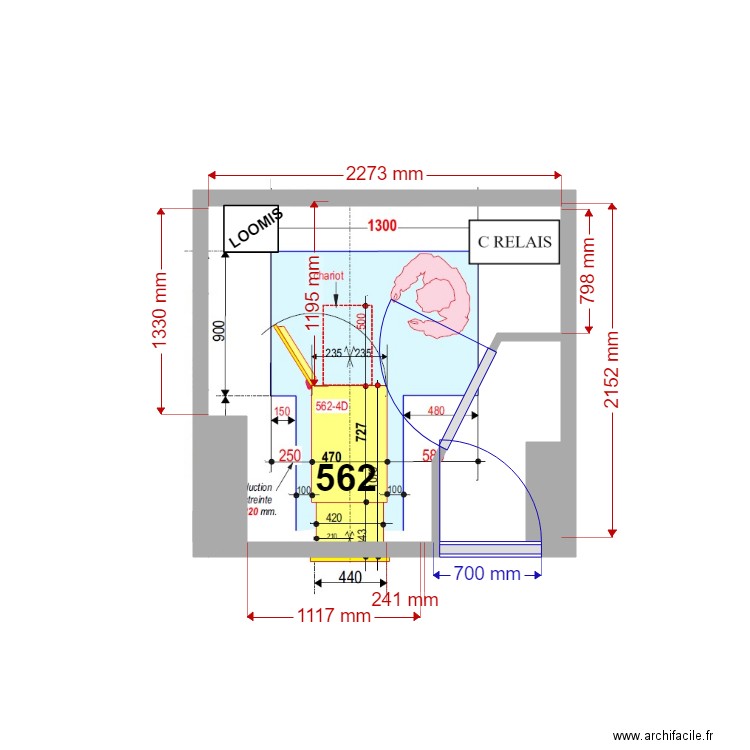 PLAN DE MASSE EXISTANT 562 ST JUST . Plan de 1 pièce et 1 m2