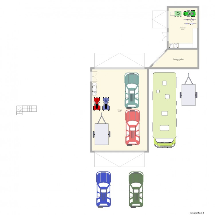 DreamHouseAncrage. Plan de 3 pièces et 123 m2