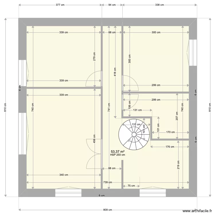 PREMIER ETAGE VF. Plan de 