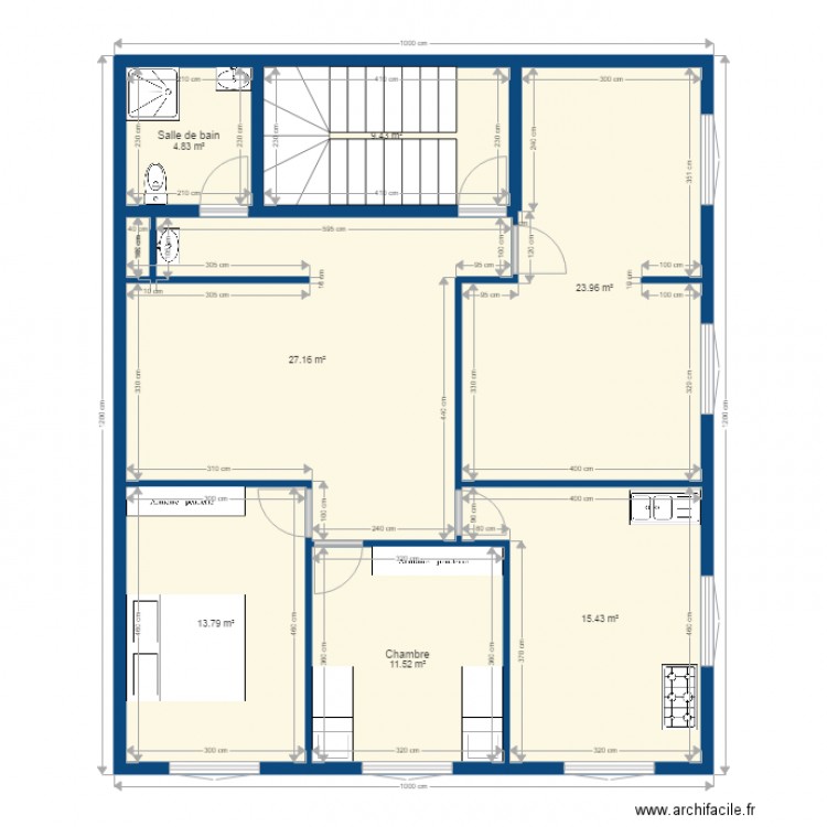 120 choka 2eme etage 24 03 2017. Plan de 0 pièce et 0 m2