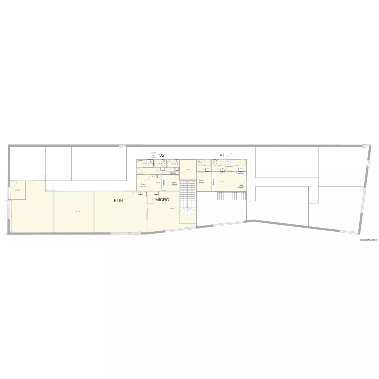 Vestuarios V6 Marina. Plan de 