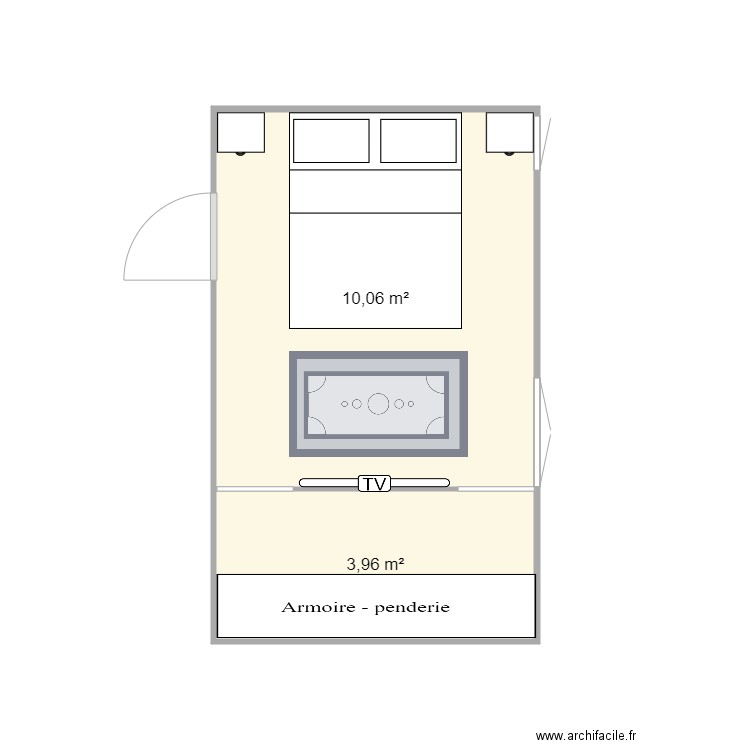PLAN CHAMBRE. Plan de 0 pièce et 0 m2