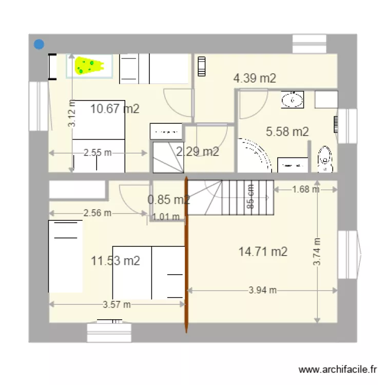grange V24 1 er &eacute;tage 17 nov. Plan de 