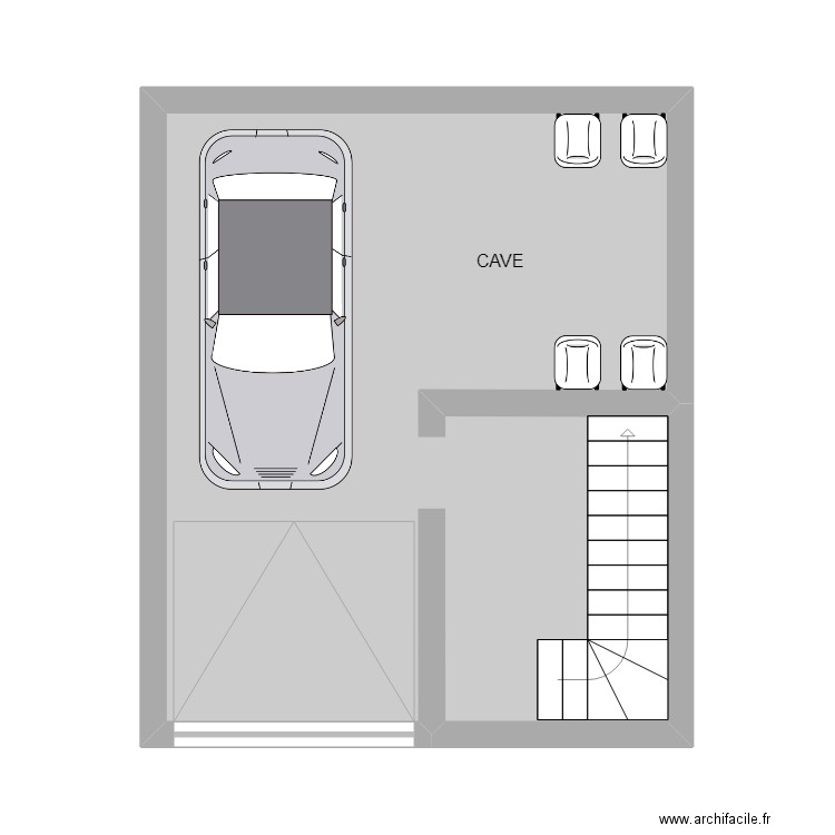 TENDERIE. Plan de 15 pièces et 131 m2