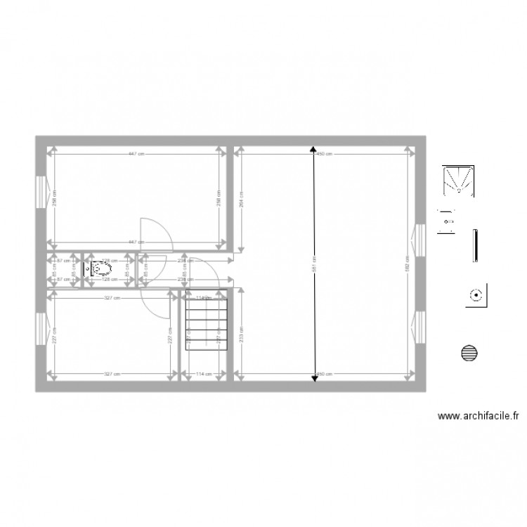 Démarié Premier étage 1 Après travaux. Plan de 0 pièce et 0 m2