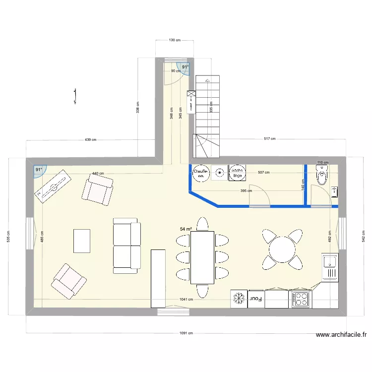 appart 5 - 60m² + duplex buanderie. Plan de appart 5 - 60m² + duplex buanderie. Plan de