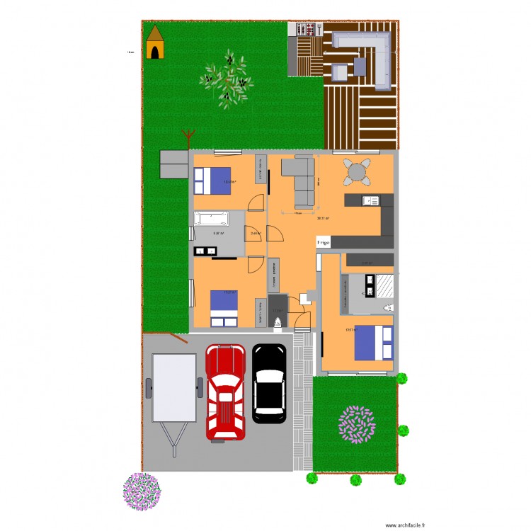 plan maison. Plan de 0 pièce et 0 m2