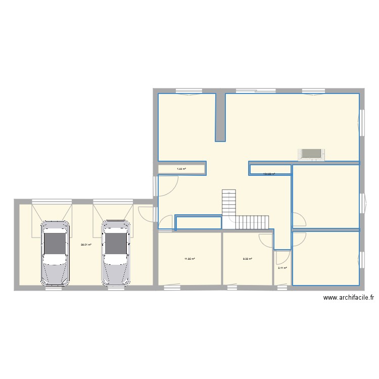 Plan maison V2. Plan de 0 pièce et 0 m2