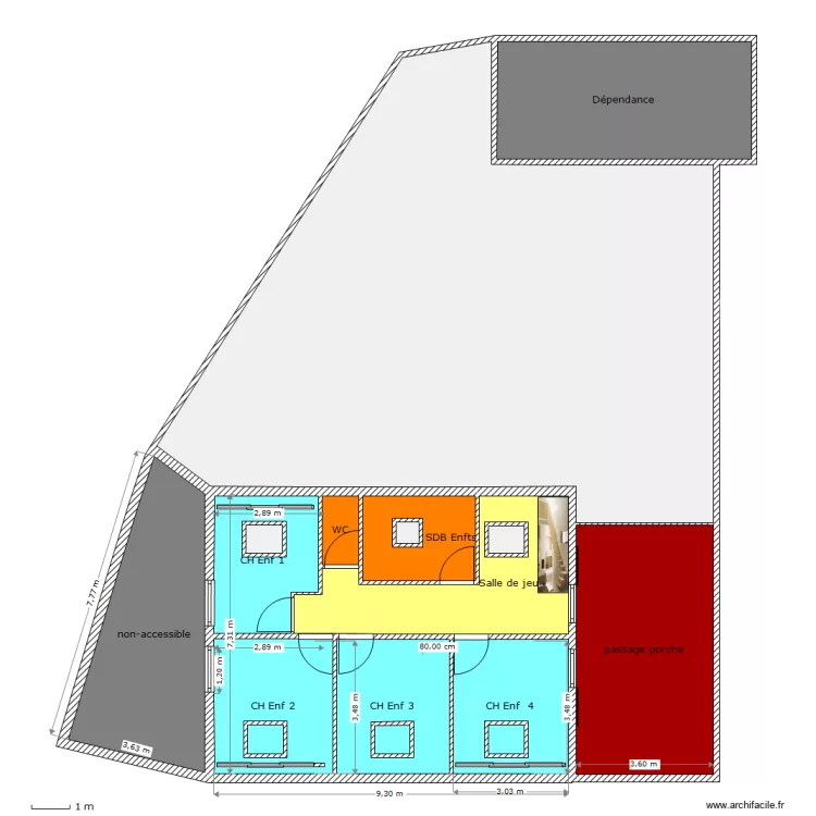 2 ie Niveau  saint yorre Projet SCI MYVEL . Plan de 