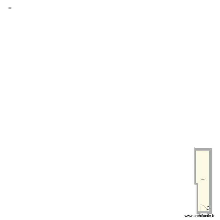 Plévenon - entrée. Plan de 1 Pièce et 14 m² Plévenon - entrée. Plan de 1 Pièce et 14 m²