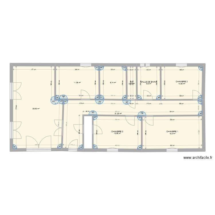 ST SYMPHORIEN. Plan de 9 pièces et 115 m2