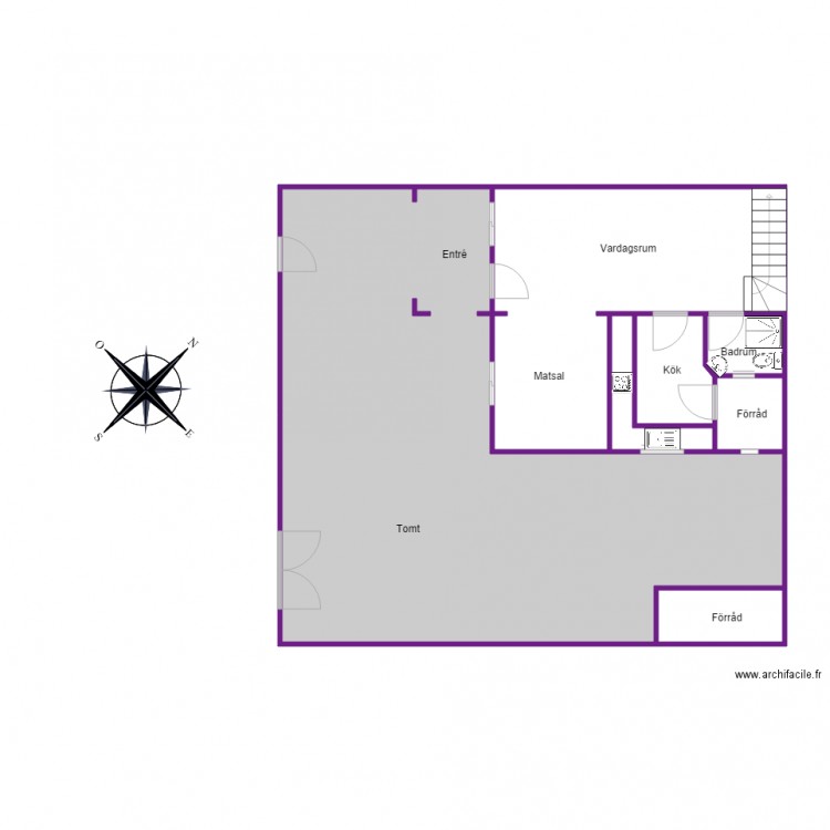 Planritning plan 1 Estaca. Plan de 0 pièce et 0 m2