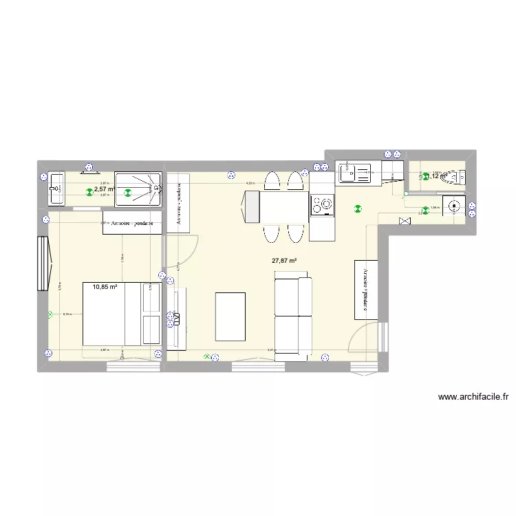Appartement lechapelais. Plan de 