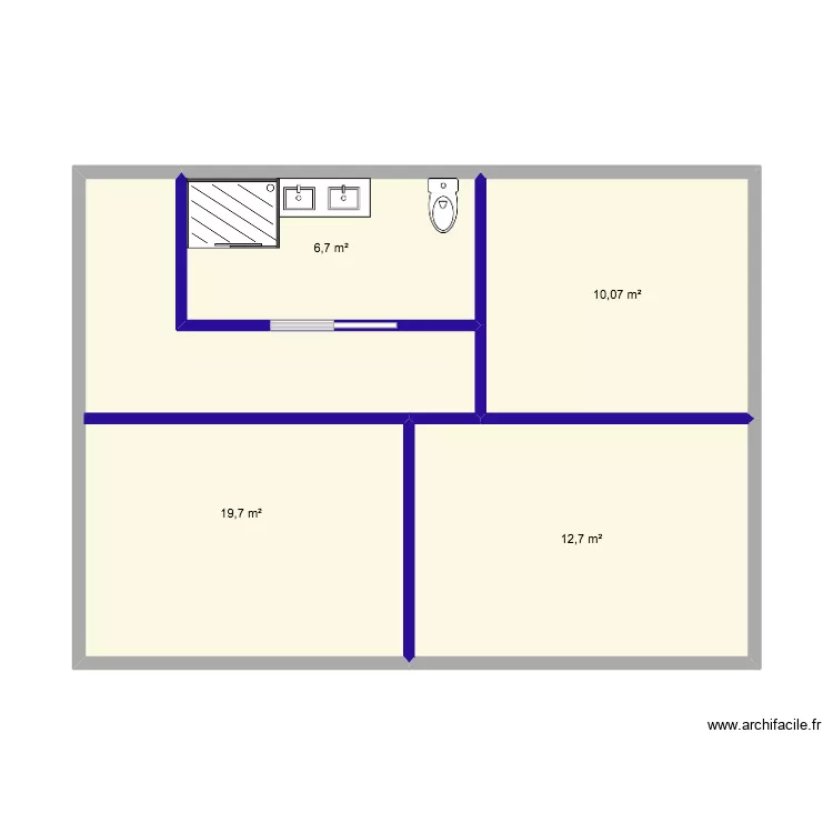 petite grange. Plan de 