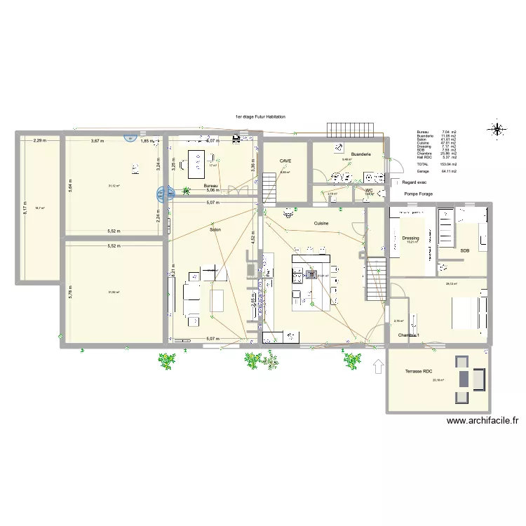 MAS TERRE ET NATURE FUTUR REVU avec piscine interieur 2. Plan de 