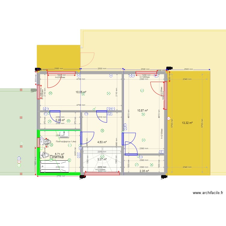 Michael 105 2 otd TP. Plan de 0 pièce et 0 m2