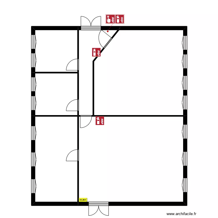 Arles A &eacute;tage MS. Plan de 