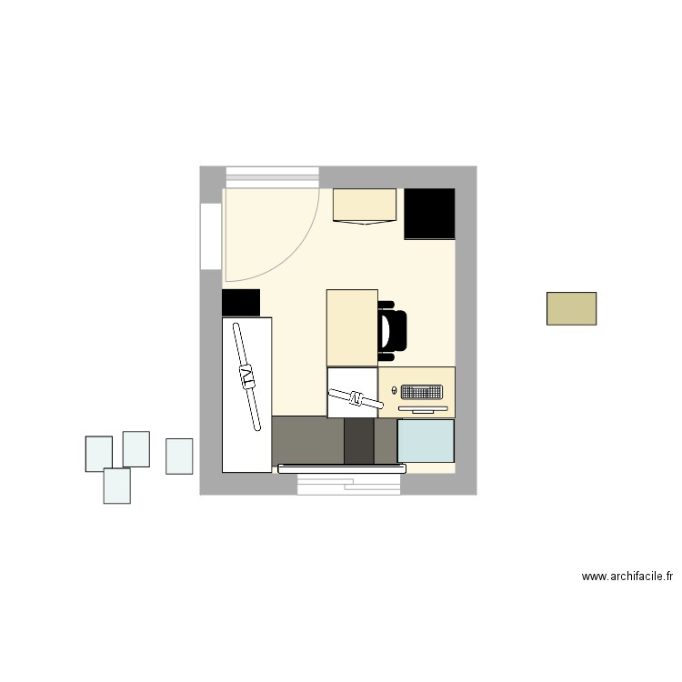 Bureau 8. Plan de 0 pièce et 0 m2