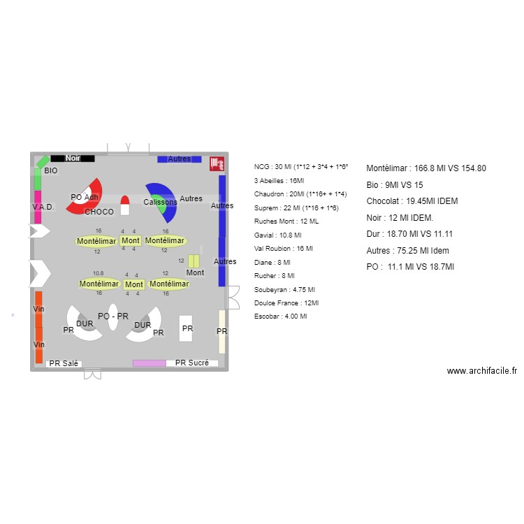 Boutique Est_modèle2023 V 0. Plan de 1 pièce et 340 m2