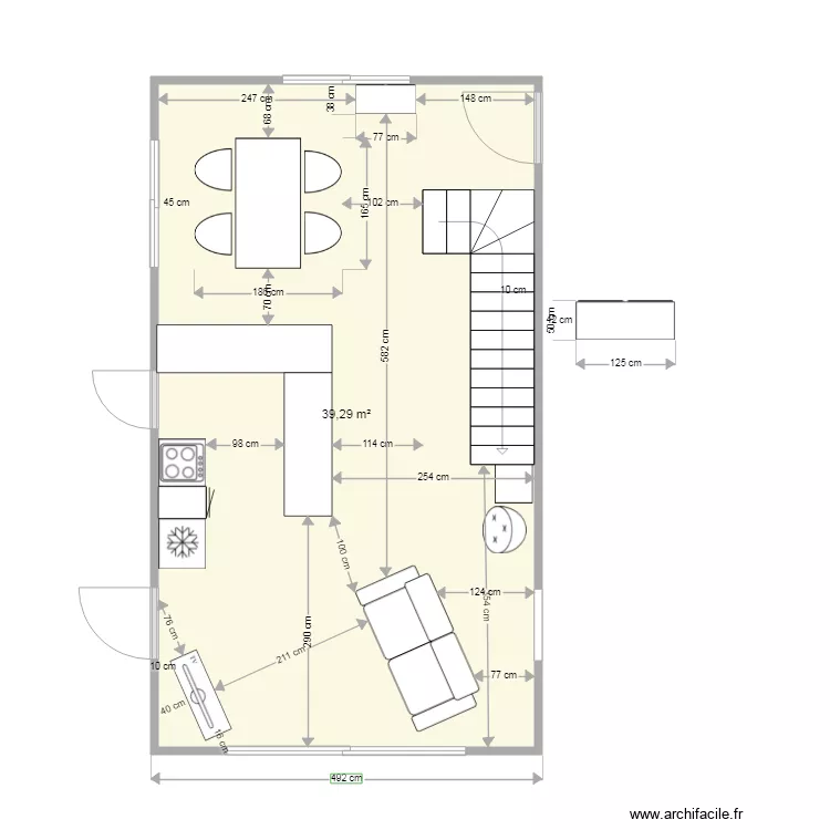 sejour ATUR. Plan de 