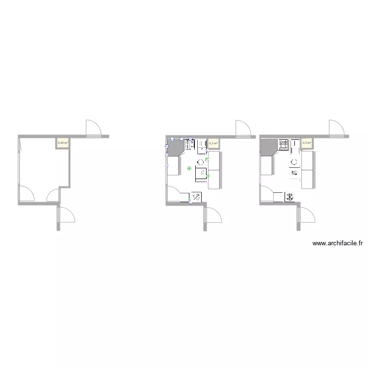 Projet cuisine HENDAYE  . Plan de 