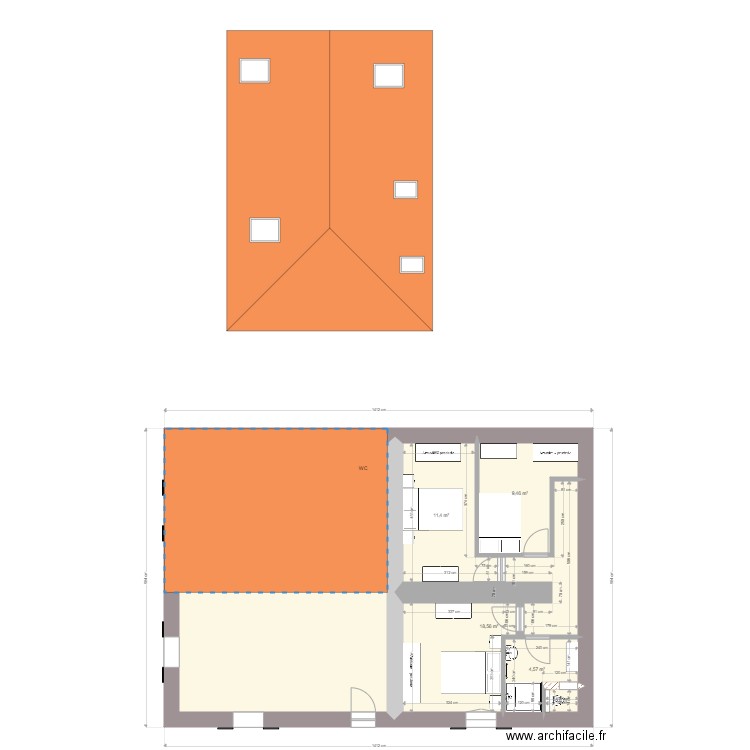 3 Darau. Plan de 0 pièce et 0 m2