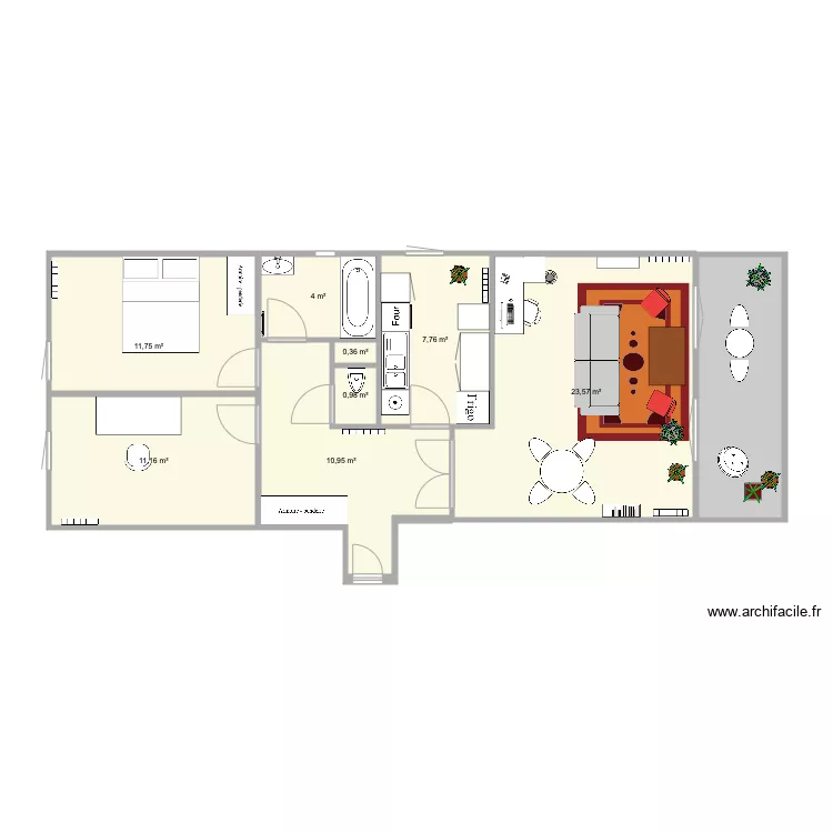 appartement. Plan de 