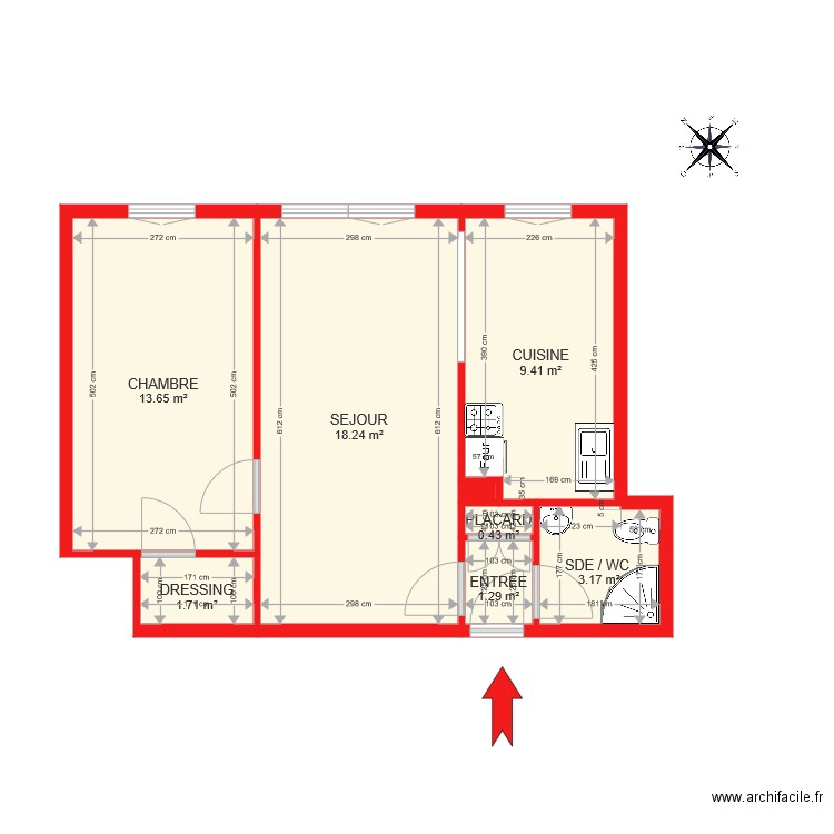 APPARTEMENT BI6081. Plan de 0 pièce et 0 m2