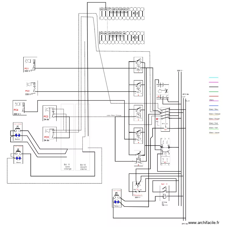 Noir et Blanc  coffret Num&eacute;ro 3  &eacute;tablit . Plan de 