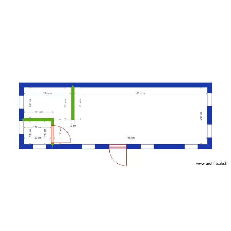 Studio. Plan de 