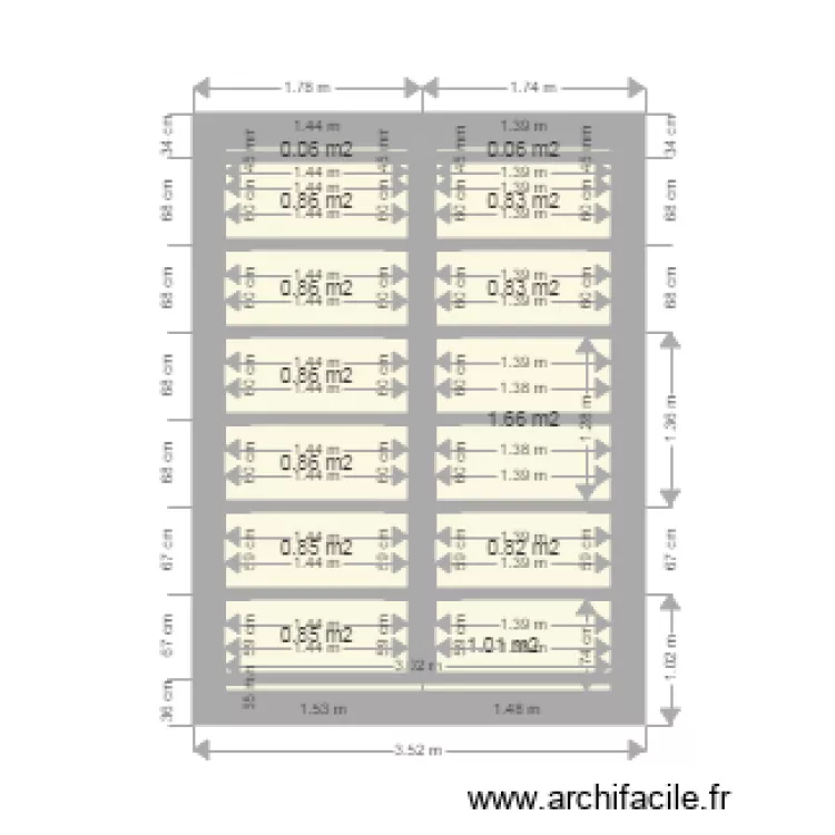 arma&ccedil;ao teto pe&ccedil;a 2. Plan de 