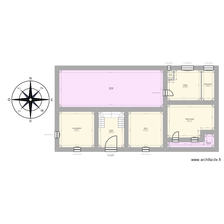 Morel. Plan de 14 pièces et 322 m2