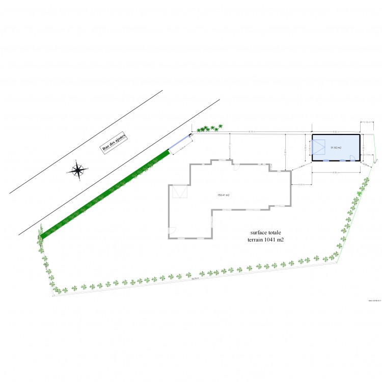 Plan situation 8 par 45 . Plan de 0 pièce et 0 m2