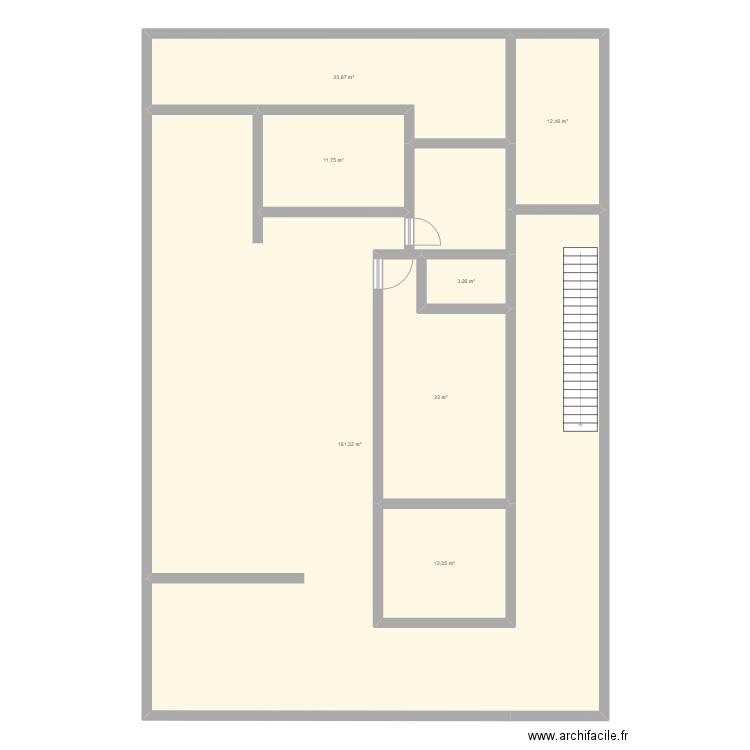 Aaaa. Plan de 7 pièces et 247 m2