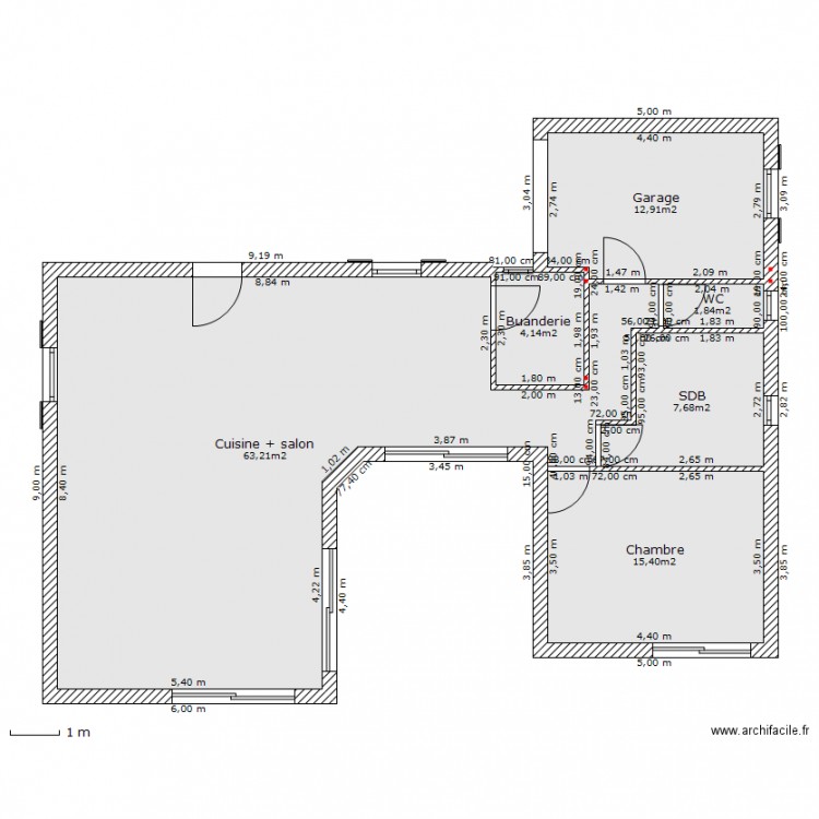 Plan final. Plan de 0 pièce et 0 m2