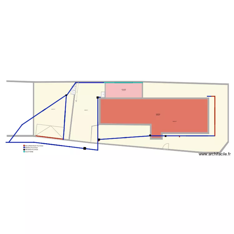 DP2 PLAN DE MASSE PISCINE PARCELLE AK512 ET AK18 vidange. Plan de 
